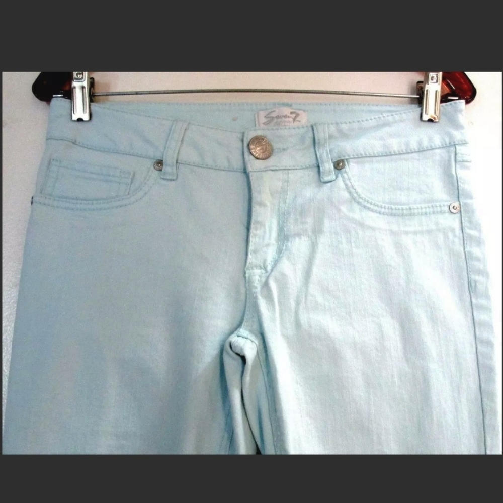 SEVEN 7 AQUA STRETCH COTTON SKINNY JEANS  Size 6